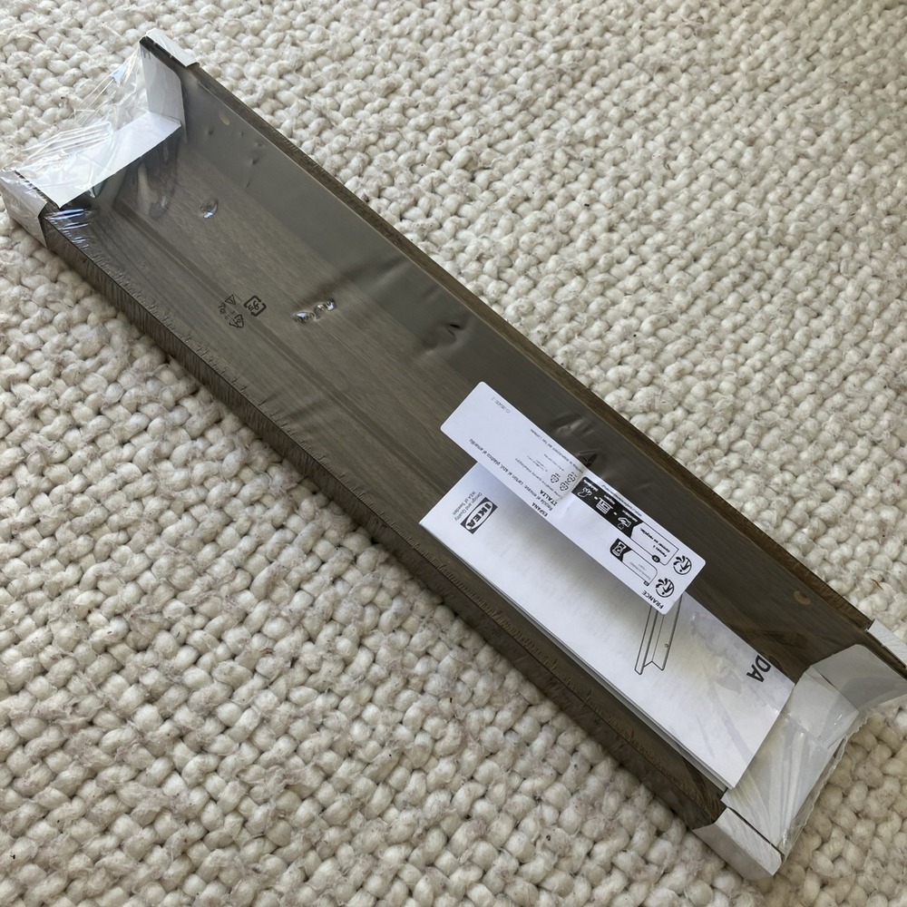 IKEA MOSSLANDA Picture Ledge Walnut‎ Effect  Floating Shelf 55cm 21 3/4"